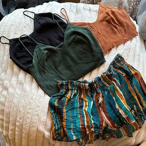 Cozy bralette set and sleep shorts